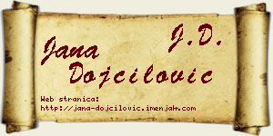 Jana Dojčilović vizit kartica